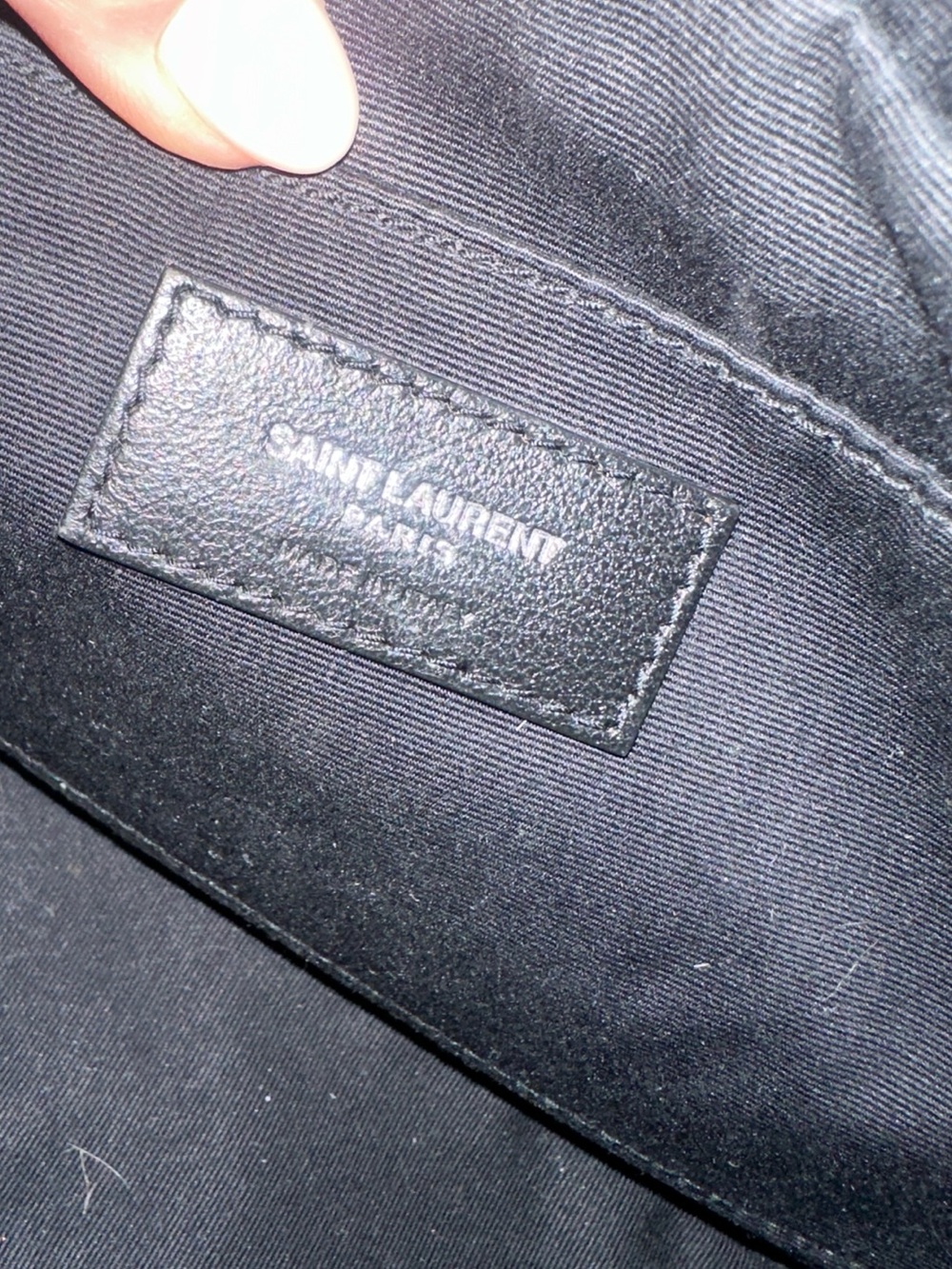 Saint Laurent Lou Smooth Leather Monogram Grey Camera Bag - Picture 10 of 13